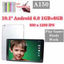 Планшет A150 на Android 6,0, четыре ядра, экран 10,1 дюйма, 1 Гб + 8 Гб 2024 - купить недорого