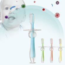 Baby Infants Kids Soft Safe Bendable Teether Training Mitten Teething Toothbrush Brush Dental Care DropShip teeth brush for kid 2024 - buy cheap