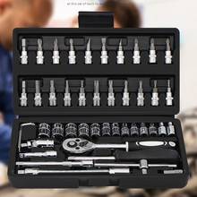 Vanadium Steel Sleeve Tool Combination Repair Kit Tool Sleeve Auto Repair Kit 46 piece/sets 2024 - buy cheap