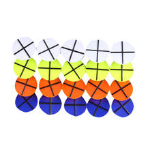 Lote 20 pçs marcadores de bola de golfe redondos em cores mistas golfer auxiliares de treinamento 2024 - compre barato
