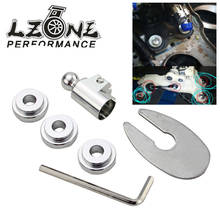 Lzone-adaptador de câmbio rápido, para honda civic tipo r 2003-fd2 fn2, câmbio curto turbo com cartão pqy + adesivo ssa01 2024 - compre barato