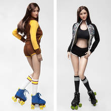 1:6 Female Figure Clothes FGC2017 Roller Girl Female Character Clothes Set with Head Model for 12'' Female Body 2024 - buy cheap