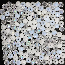 Isyaka-contas de vidro cristal facetado, contas redondas para fabricação de joias, várias cores, 3x4mm, 145 peças 2024 - compre barato