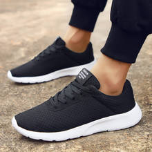 Zapatos informales de malla con cordones para hombre, zapatillas ligeras y cómodas, transpirables, para caminar, Tenis femeninos, talla grande, novedad 2024 - compra barato