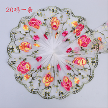 20Yards Floral Lace Trims Fabric Embroidery Net Lace Trim For Sewing Decoration DIY Craft Materials Clothing Accessories 2024 - buy cheap