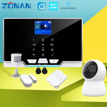 ZONAN G20 Tuya Wifi Gsm Alarm System 433MHz Home Burglar 1.8 TFT Color Screen 6 Mood Lights Apps Control Wireless Security Alarm 2024 - buy cheap