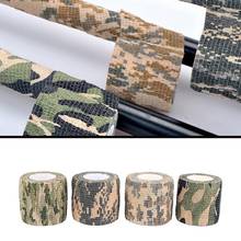 Fita camuflada 5cm x 4.5m, exército tiro de caça, cego envoltório camuflagem furtiva fita envoltório durável à prova d' água acessórios de caça 2024 - compre barato