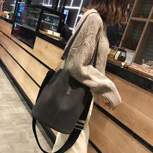 Вместительная сумка-мессенджер для женщин, однотонная Сумочка через плечо в стиле ретро, роскошная дамская сумочка-мешок из искусственной кожи на одно плечо 2024 - купить недорого