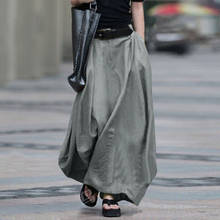 Женская юбка А-силуэта, Повседневная Свободная юбка средней посадки в корейском и японском стиле, 2021 2024 - купить недорого