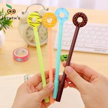 4 Piece Lytwtw's Korean Stationery Candy Sweet Cute Doughnuts Creative School Office Supplies Gel Pens Gift Donut Novel Handles 2024 - buy cheap