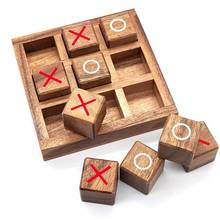 XO деревянные шахматы Настольная игра игрушка забавный взаимодействие между родителями и детьми настольная игра умная головоломка игры, развивающие игрушки для детей 2024 - купить недорого