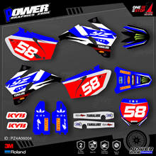 PowerZone Custom Team Graphics Backgrounds Decals 3M Stickers Kit For YAMAHA 2006-09 YZF250 450 004 2024 - buy cheap