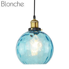 Blonche Retro Pendant Lights Glass Hanging Lamp E27 Lighing for Living Room Bedroom Vintage Loft Home Decor Round Luminaire 2024 - buy cheap