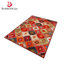 Bubble Kiss Bohemian Style Carpets For Living Room Red Geometric Customized Area Rugs Home Bedroom Decor Non-Slip Door Floor Mat 2024 - buy cheap