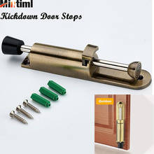 Mintiml Adjustable Kickdown Bronze Door Holder Zinc Alloy Foot-operated Lever Door Stops Hardware Door Buffer Fittings Door Stop 2024 - buy cheap