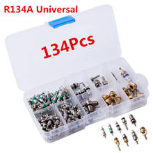 134Pcs/box R134A Car A/C Core Valves Automotive Air Conditioning Assortment Kit 2024 - buy cheap