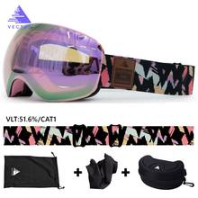 Gafas de esquí magnéticas para hombre y mujer, lentes de doble capa, UV400, antiniebla, máscara grande, para esquí, Snowboard y nieve 2024 - compra barato