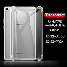 Shockproof silicone case for Huawei MediaPad M5 Lite 8.0 JDN2-AL00 JDN2-W09 transparent rubber back cover flexible bumper 2024 - buy cheap