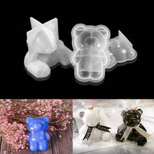 2 Style 3D Bear Silicone Molds UV Epoxy Resin Earrings Craft for DIY Crafts Jewelry Making Aromatherapy Plaster Pendants Mould 2024 - buy cheap