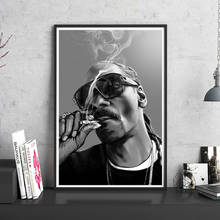 Pôster de tela de rapper snoop, cão, hip hop, pintura de tela de gangster, música, cantoras, impressões, celebridades, imagens de parede para o quarto, decoração de casa 2024 - compre barato