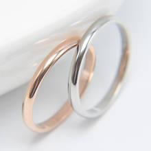 Модное роскошное обручальное кольцо для пары из титановой стали, простое модное ювелирное изделие, Подарок на годовщину, мужское и женское кольцо 2024 - купить недорого