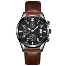 Mens Watch Top Brand Man Business Watches Belt luminous calendar Wristwatch High Quality Analog Quartz Watch Relojes Hombre 2024 - buy cheap