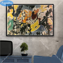 Póster Artístico de Jackson Pollock para decoración del hogar, carteles e impresiones abstractos, arte de pared, pintura en lienzo, decoración artística para habitación de niños 2024 - compra barato