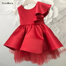 Baby Baptism Dress Bow Princess Gown Infant 1 Year Birthday Dress Christmas Party Dress Girl Clothes Photography 2024 - buy cheap