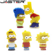 JASTER Bart Simpson Mouse Wolf 4GB 8GB 32GB 64GB Memory Stick U Disk Pen Drive homer Pendrive USB Flash Drive 2024 - buy cheap