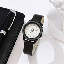 Relógio de quartzo estilo retrô arabic feminino, relógio com pulseira de couro para mulheres, relógio de pulso casual e elegante de 2021, envio direto 2024 - compre barato