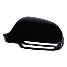 Left Side Wing Rearview Mirror Cover Cap Casing Shiny Black 8F0857527B Fit for AUDI A3 A4 B8 A5 A6 A8 S8 Q3 Without Side Assist 2024 - buy cheap