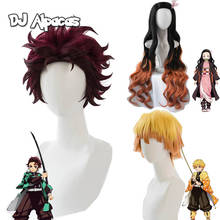 Nezuko Tanjirou Kamado Wigs Demon Slayer Kimetsu No Yaiba Cosplay Wigs Zenitsu Agatsuma Golden Short Hair Anime Cosroad 2024 - buy cheap