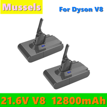 Batería de repuesto V8 para Dyson V8, 12800mAh, 21,6 V, batería de ion de litio, SV10, dyson V8 2024 - compra barato