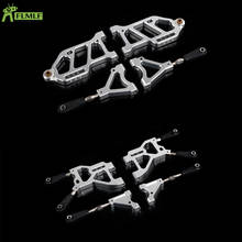 Alloy CNC Front and Rear Suspension Arm Set Fit for 1/6 HPI FG Monster Hummer Truck ROFUN ROVAN Big Monster RC CAR Toys PARTS 2024 - buy cheap
