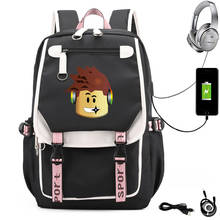 Нейлоновый рюкзак с USB-разъемом для подростков, школьные ранцы для мальчиков и девочек, детская сумка, мужской и женский ранец, школьная сумка 2024 - купить недорого