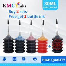 Kmcyinks preto impressora tinta capacidade 30ml recarga kit para impressora a jato de tinta para hp para canon para irmão impressora a jato de tinta para hp302 2024 - compre barato