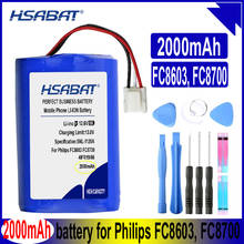 HSABAT 4IFR19/66 2000 мАч батарея для Philips FC8603, FC8700, FC8705, FC8710 батареи 2024 - купить недорого