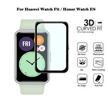 Película protectora de pantalla de borde curvo 3D para Huawei Watch Fit/Honor Watch ES Smart Watch, cobertura completa, película transparente antiarañazos 2024 - compra barato