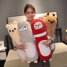 New 1PC 70-140CM The Bear Sleep Pillow Long Pillow Cute Doll Doll Girl Plush Toy Lazy Man Bed On The Big Doll Cute Comfortable 2024 - buy cheap
