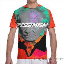 Schopenhauer camiseta unissex de manga curta, camiseta de meninos e meninas com estampa completa de moda 2024 - compre barato