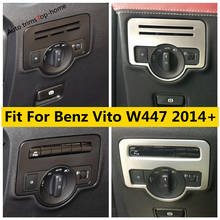 Крышка кнопки переключателя фары Yimaautotrims 1 шт. для Mercedes-Benz Vito W447 2014 - 2021 Матовый Интерьер 2024 - купить недорого