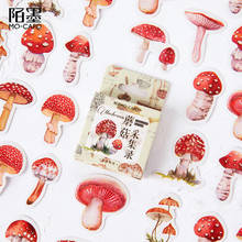 20packs/lot Fashion More Popular Mushroom Collection Boxed Stickers Cute Diary Paper Travel Lifelog Scrapbooking Stickers 2024 - buy cheap