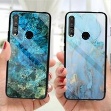 Funda de teléfono de vidrio de mármol para Huawei Y8P, Y7A, Y9S, Y9, Prime, Y5 P Smart Plus, funda templada 2019 para Huawei Y6, Y7, Prime Y9 2018 2024 - compra barato