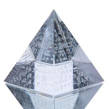 H & D-figura de pirámide de cristal de 60mm, regalo curativo coleccionable, Pirámide de vidrio, pisapapeles con personaje egipcio, decoración Fengshui para el hogar 2024 - compra barato