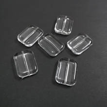 Wholesale  26mm*19mm*7mm 155pcs/lot  Clear Acrylic Rectangle Beads/Jewelry Accessories/ Finding DIY Jewelry Earring 2024 - buy cheap