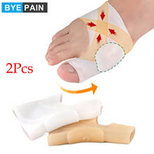 1 Pair Gel Pad Bunion Protector Sleeves Corrector Pad with Gel Toe Separators Spacers for Hallux Valgus Bunion 2024 - buy cheap