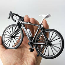 Модель велосипеда Crazy Magic Finger, сплав, 1:10, имитация велосипеда, скоростная дорога, мини-игрушки для взрослых, коллекция подарков 2024 - купить недорого