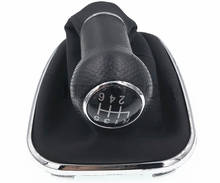 6 velocidade de couro do plutônio shifter vara alavanca do deslocamento de engrenagem com capa dustproof velocidade para vw golf gti mk4 r32 bora mk4 jetta 2024 - compre barato