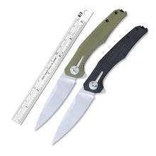 ZT Knife Ball Bearing ZT0707 Pocket Folding Knife Flax Handle Damascus Blade Hiking Tactical Hunting Knives EDC Survival Tool 2024 - buy cheap