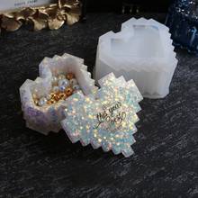 Conjunto de caixa de armazenamento de resina epóxi de cristal, decoração de caixa de silicone, faça você mesmo, artesanato, recipiente de joias, ferramentas de fundição 2024 - compre barato